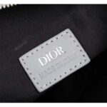 Dior Unisex CD Mini Saddle Bag Gray CD Diamond Canvas Smooth Calfskin - Imagen 10