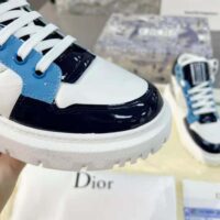 Dior Unisex D-Player Sneaker Blue Multicolor Technical Fabric Suede and Calfskin (1)