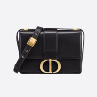 Dior Women 30 Montaigne Bag Des Vents Box Calfskin-black (1)