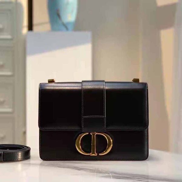 Dior Women 30 Montaigne Bag Des Vents Box Calfskin-black (2)