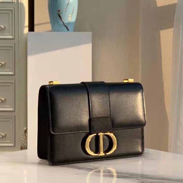 Dior Women 30 Montaigne Bag Des Vents Box Calfskin-black (3)