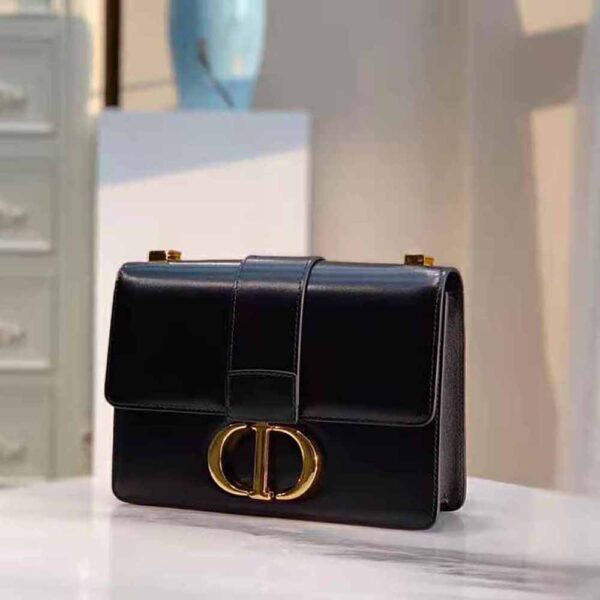 Dior Women 30 Montaigne Bag Des Vents Box Calfskin-black (4)