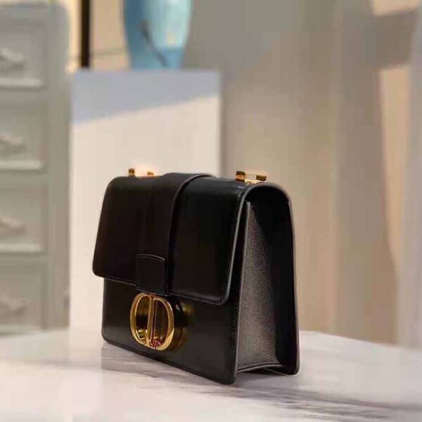 Dior Women 30 Montaigne Bag Des Vents Box Calfskin-black (5)