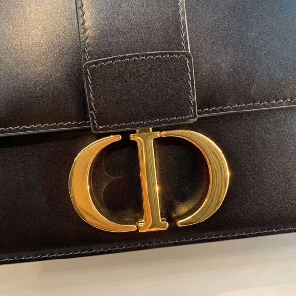 Dior Women 30 Montaigne Bag Des Vents Box Calfskin-black (9)