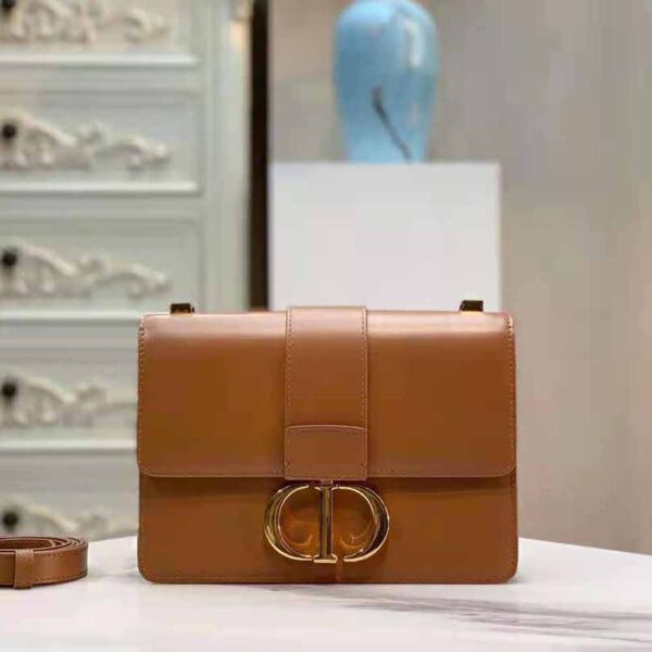 Dior Women 30 Montaigne Bag Des Vents Box Calfskin-brown (2)
