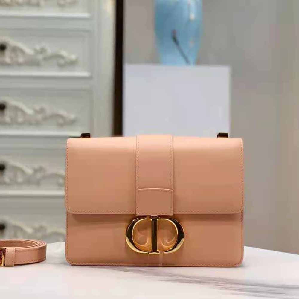 Dior Women 30 Montaigne Bag Des Vents Box Calfskin-Pink