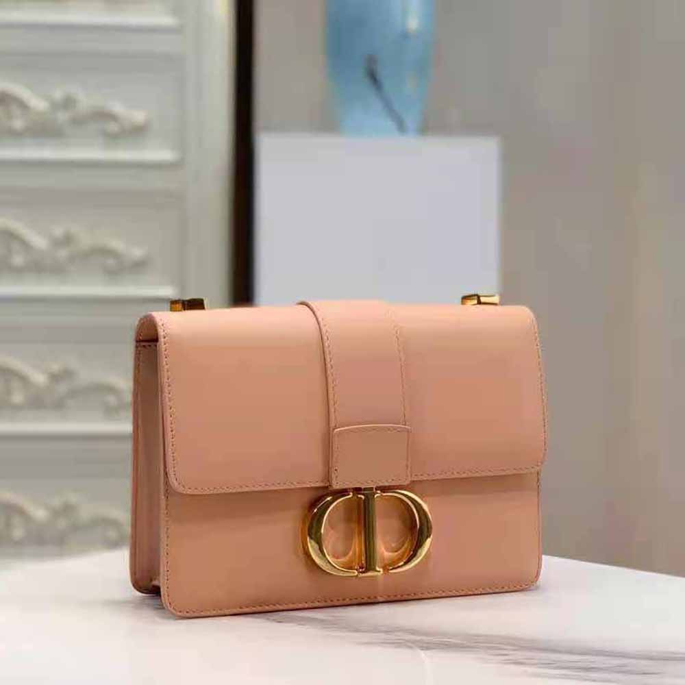 Dior Women 30 Montaigne Bag Des Vents Box Calfskin-Pink
