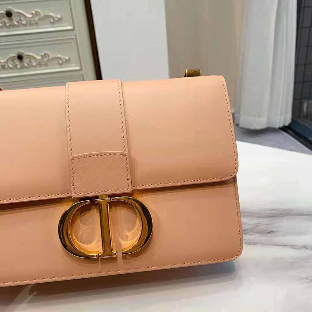 Dior Women 30 Montaigne Bag Des Vents Box Calfskin-Pink