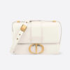 Dior Women 30 Montaigne Bag Des Vents Box Calfskin-White