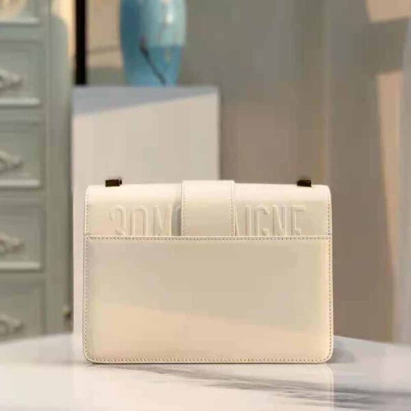 Dior Women 30 Montaigne Bag Des Vents Box Calfskin-white (6)