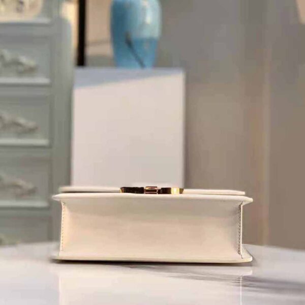 Dior Women 30 Montaigne Bag Des Vents Box Calfskin-white (7)