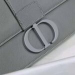 Dior Women 30 Montaigne Bag Ultramatte Grained Calfskin-Silver - Imagen 8