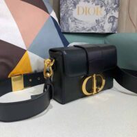 Dior Women 30 Montaigne Box Bag Black Box Calfskin (1)