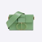 Dior Damen 30 Montaigne Box Bag Mintgrünes Box-Kalbsleder