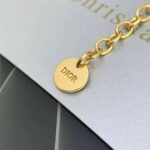 Dior Women 30 Montaigne Earrings Gold-Finish Metal and White Crystals – Bild 5