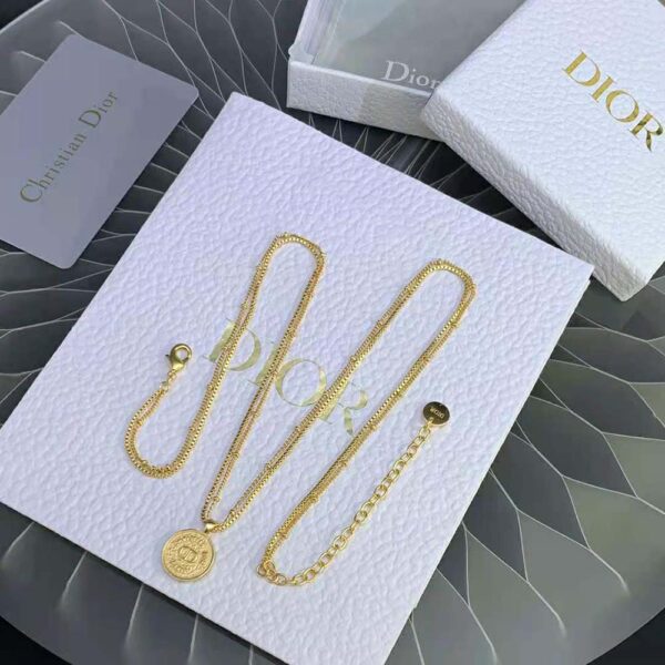 Dior Women 30 Montaigne Necklace Gold-Finish Metal (2)