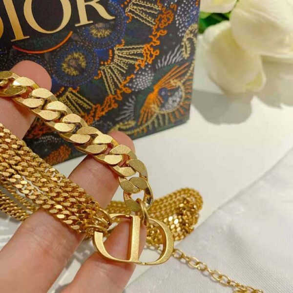 Dior Women 30 Montaigne Necklace Gold-Finish Metal (4)