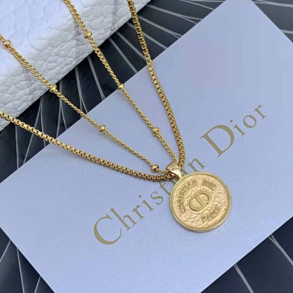 Dior Women 30 Montaigne Necklace Gold-Finish Metal (4)