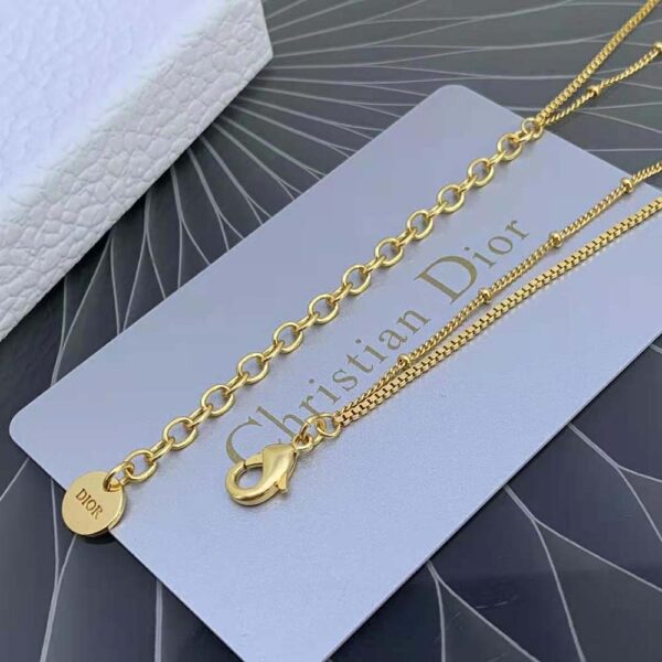 Dior Women 30 Montaigne Necklace Gold-Finish Metal (5)