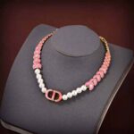 Dior Women 30 Montaigne Necklace Gold-Finish Metal with White Resin Pearls - Image 2