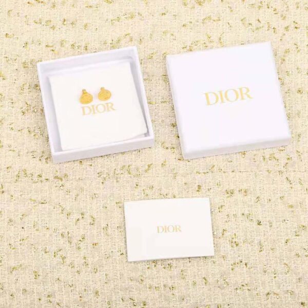 Dior Women 30 Montaigne Stud Earrings Gold-Finish Metal (2)