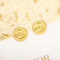 Dior Women 30 Montaigne Stud Earrings Gold-Finish Metal (1)