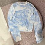 Dior Women Chez Moi Embroidered Sweater Cornflower Blue Technical Cashmere Knit - immagine 4