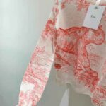 Dior Women Chez Moi Embroidered Sweater Peony Pink Technical Cashmere Knit - immagine 9