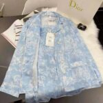 Dior Women Chez Moi Shirt Cornflower Blue Toile de Jouy Reverse Silk Twill – Image 3