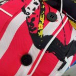 Dior Women Chez Moi Short-Sleeved Shirt Bright Pink and Fluorescent Blue D-Jungle Pop Silk Twill - Image 9