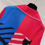 Dior Women Chez Moi Short-Sleeved Shirt Bright Pink and Fluorescent Blue D-Jungle Pop Silk Twill - Image 7