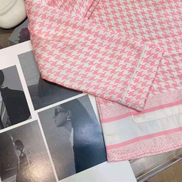 Dior Women Chez Moi Short-Sleeved Shirt Peony Pink Silk Twill (6)