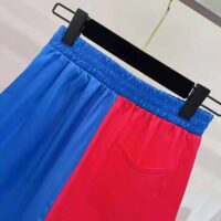 Dior Women Chez Moi Shorts Bright Pink and Fluorescent Blue Silk Twill (1)