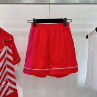 Dior Women Chez Moi Shorts Bright Pink and Pink Silk Twill (1)