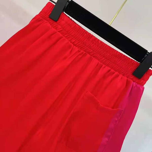 Dior Women Chez Moi Shorts Bright Pink and Pink Silk Twill (3)