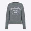 Dior Men Christian Dior Atelier Sweater Gray Wool Jersey