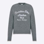 Dior Men Christian Dior Atelier Sweater Gray Wool Jersey