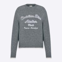 Dior Women Christian Dior Atelier Sweater Gray Wool Jersey (1)