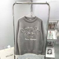 Dior Women Christian Dior Atelier Sweater Gray Wool Jersey (1)