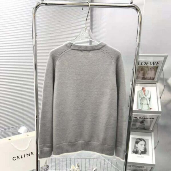 Dior Women Christian Dior Atelier Sweater Gray Wool Jersey (3)