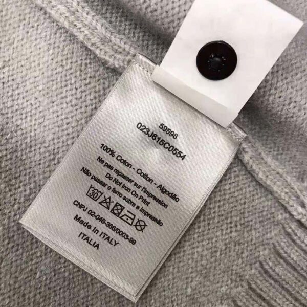 Dior Women Christian Dior Atelier Sweater Gray Wool Jersey (8)