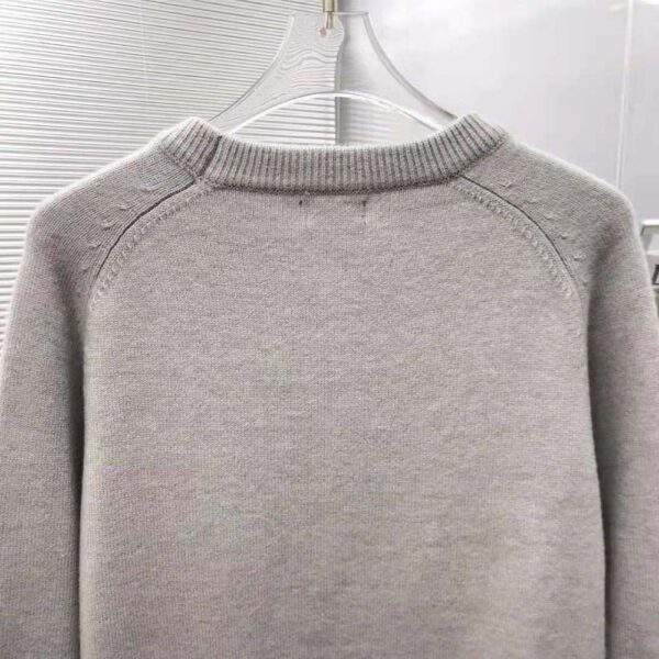 Dior Women Christian Dior Atelier Sweater Gray Wool Jersey (9)