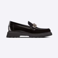 Dior Women Code Loafer Black Brushed Calfskin (1)