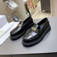 Dior Women Code Loafer Black Brushed Calfskin (1)