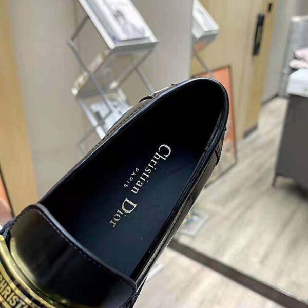 Dior Women Code Loafer Black Brushed Calfskin (8)