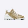Dior Women D-Connect Sneaker Gold-Tone Laminated Mesh