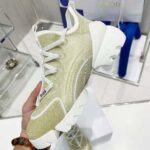 Dior Women D-Connect Sneaker Gold-Tone Laminated Mesh - Image 9