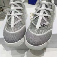 Dior Women D-Connect Sneaker Silver-Tone Laminated Mesh (1)