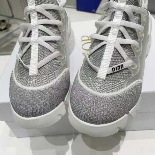 Dior Women D-Connect Sneaker Silver-Tone Laminated Mesh (5)