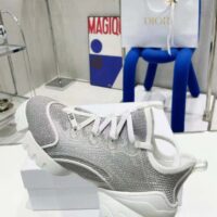 Dior Women D-Connect Sneaker Silver-Tone Laminated Mesh (1)